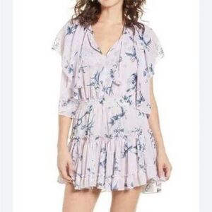 MISA Lullu Floral Ruffle Mini Dress
